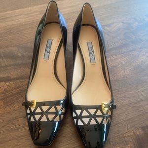 Black Prada Heels Brand New (37.5)